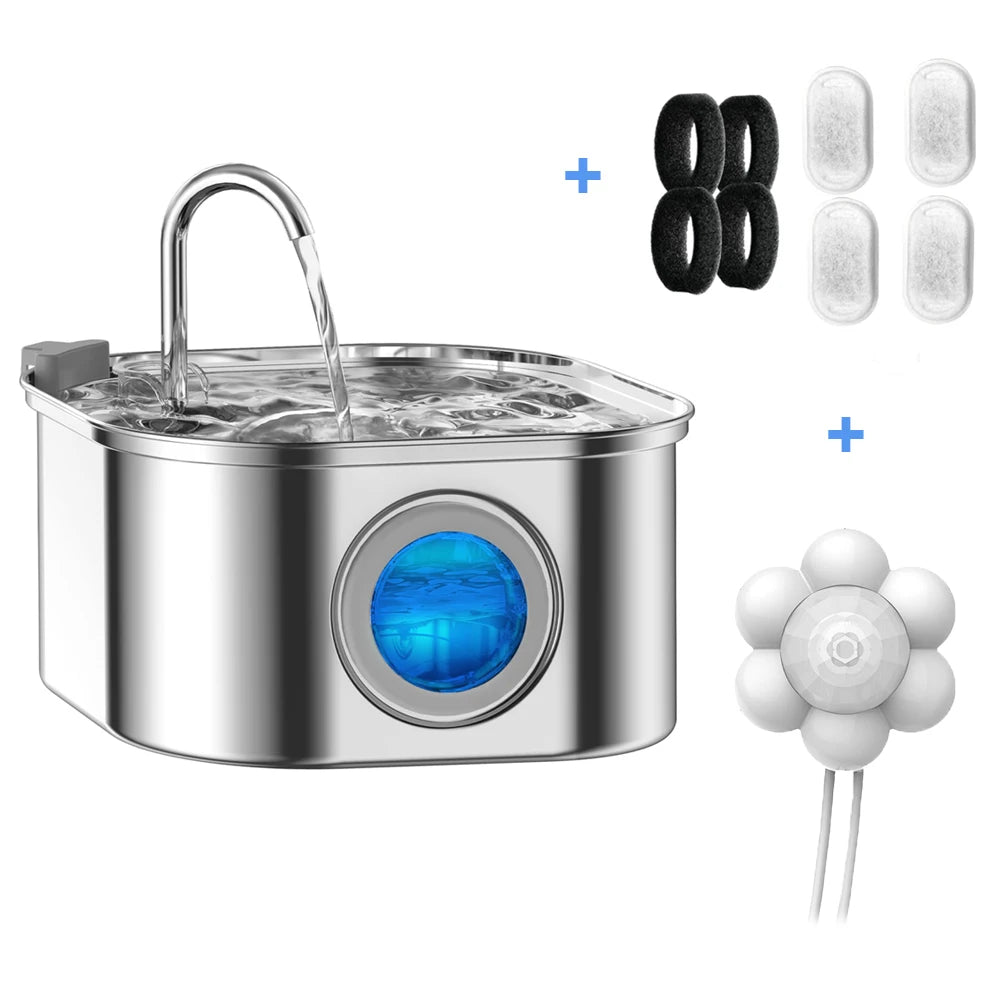 Stainless Steel Auto Pet Fountain
