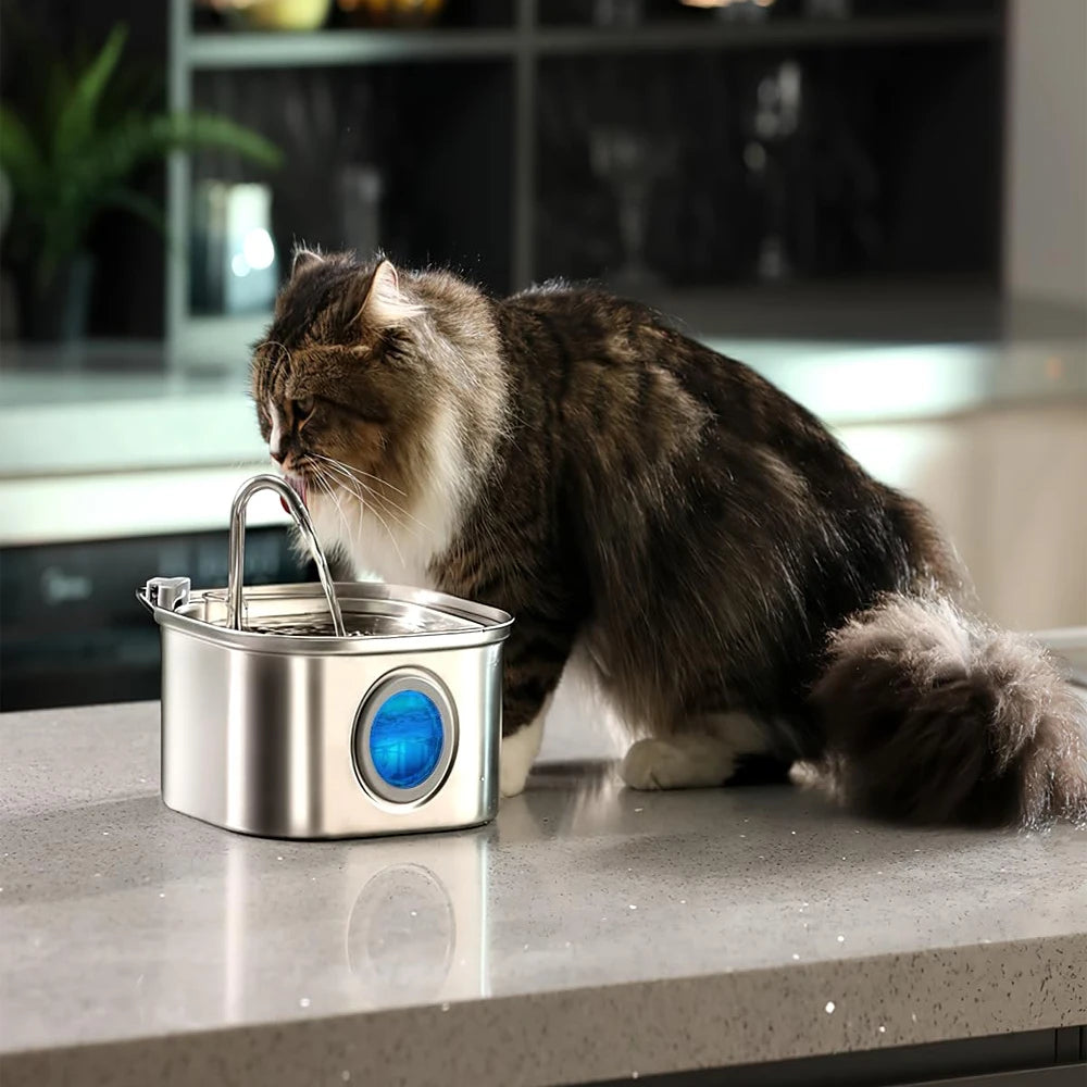Stainless Steel Auto Pet Fountain