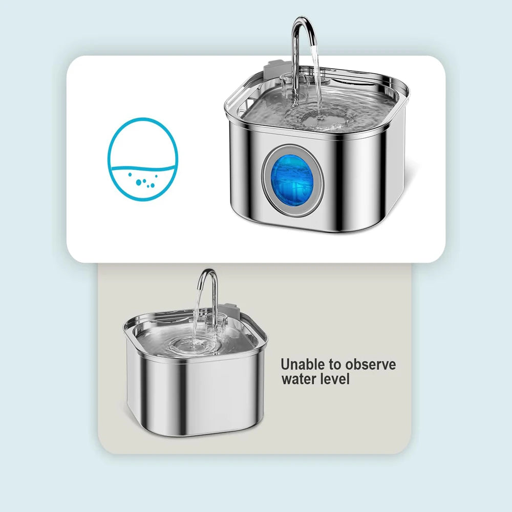 Stainless Steel Auto Pet Fountain