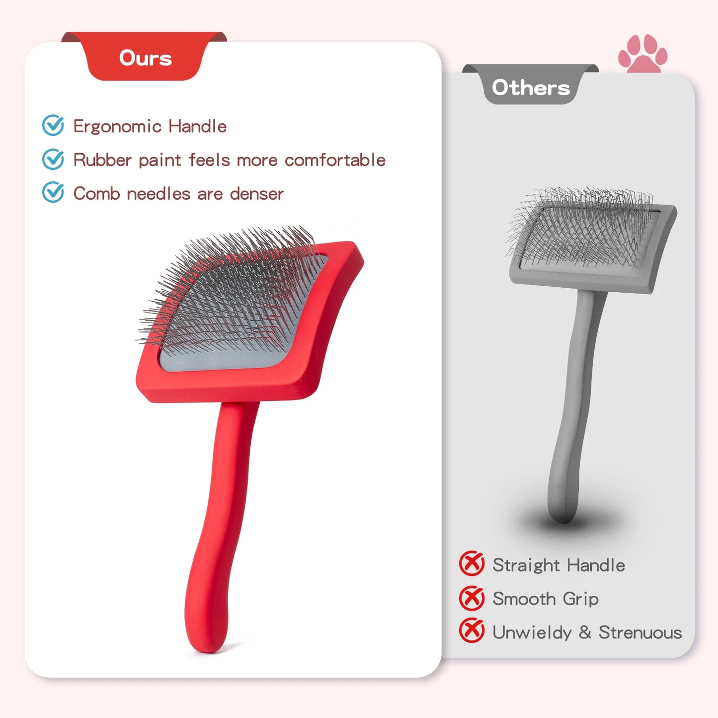 Self-Cleaning Slicker Brush