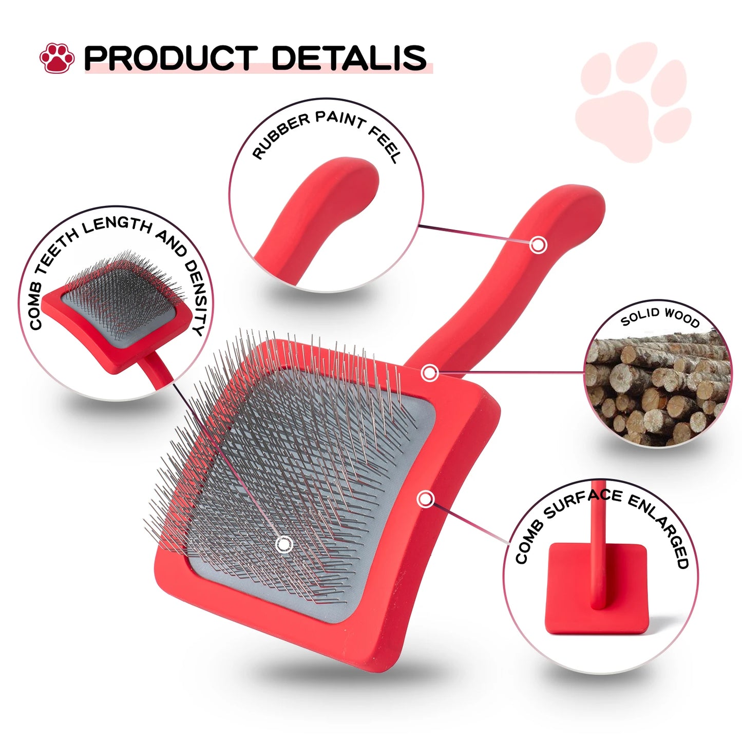 Self-Cleaning Slicker Brush